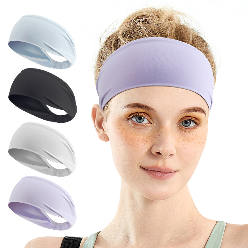 Premium Wide Sweat Wicking Sports Headband For Fitness And Yoga