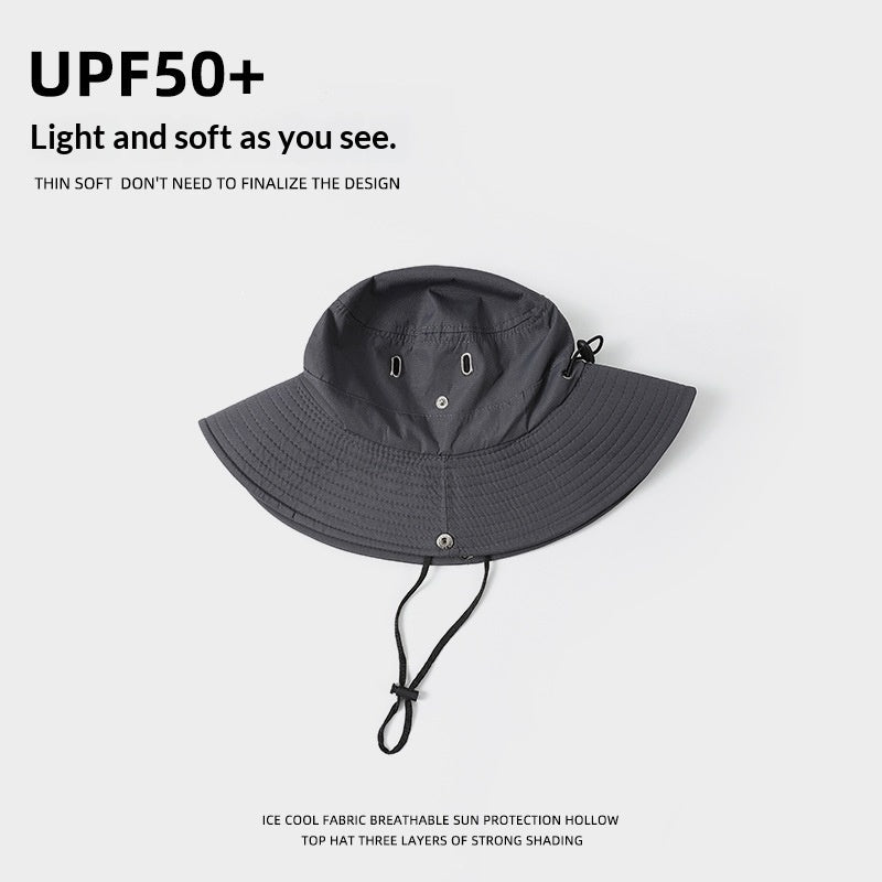 Men’s Wide Brim UV Protection Outdoor Bucket Hat