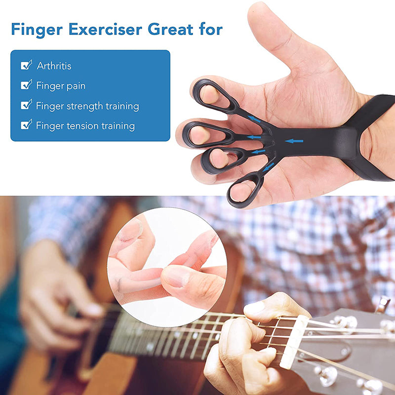 Premium Silicone Finger Stretcher And Hand Grip Strengthener Trainer