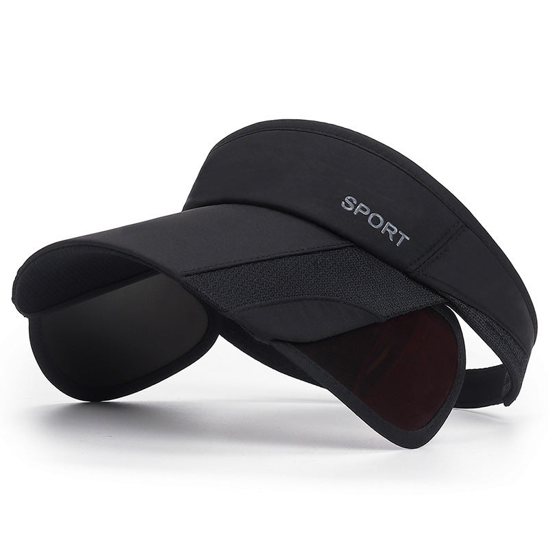 Wide Brim UV Protection Ponytail Folding Sun Hat