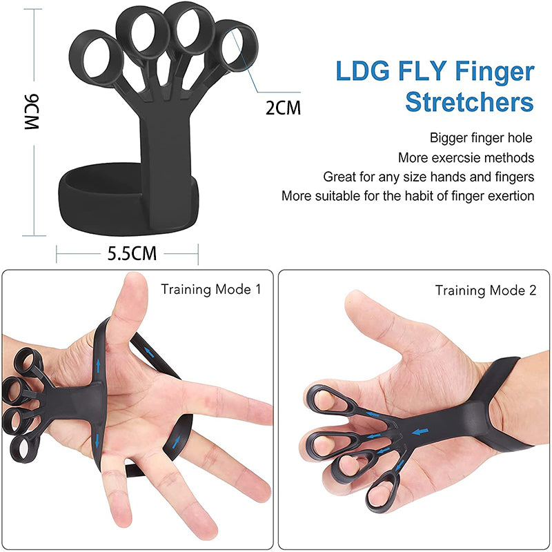 Premium Silicone Finger Stretcher And Hand Grip Strengthener Trainer