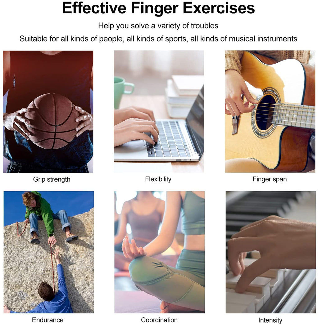 Premium Silicone Finger Stretcher And Hand Grip Strengthener Trainer