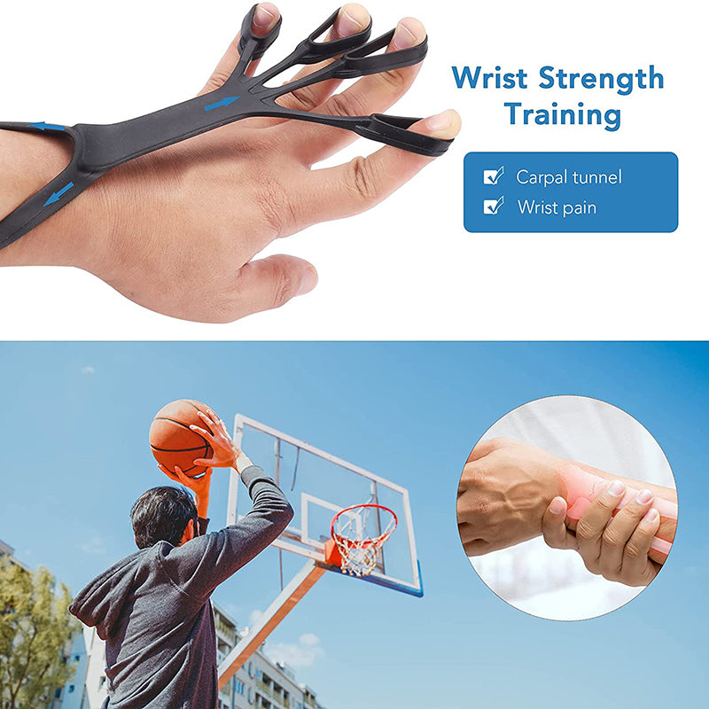 Premium Silicone Finger Stretcher And Hand Grip Strengthener Trainer
