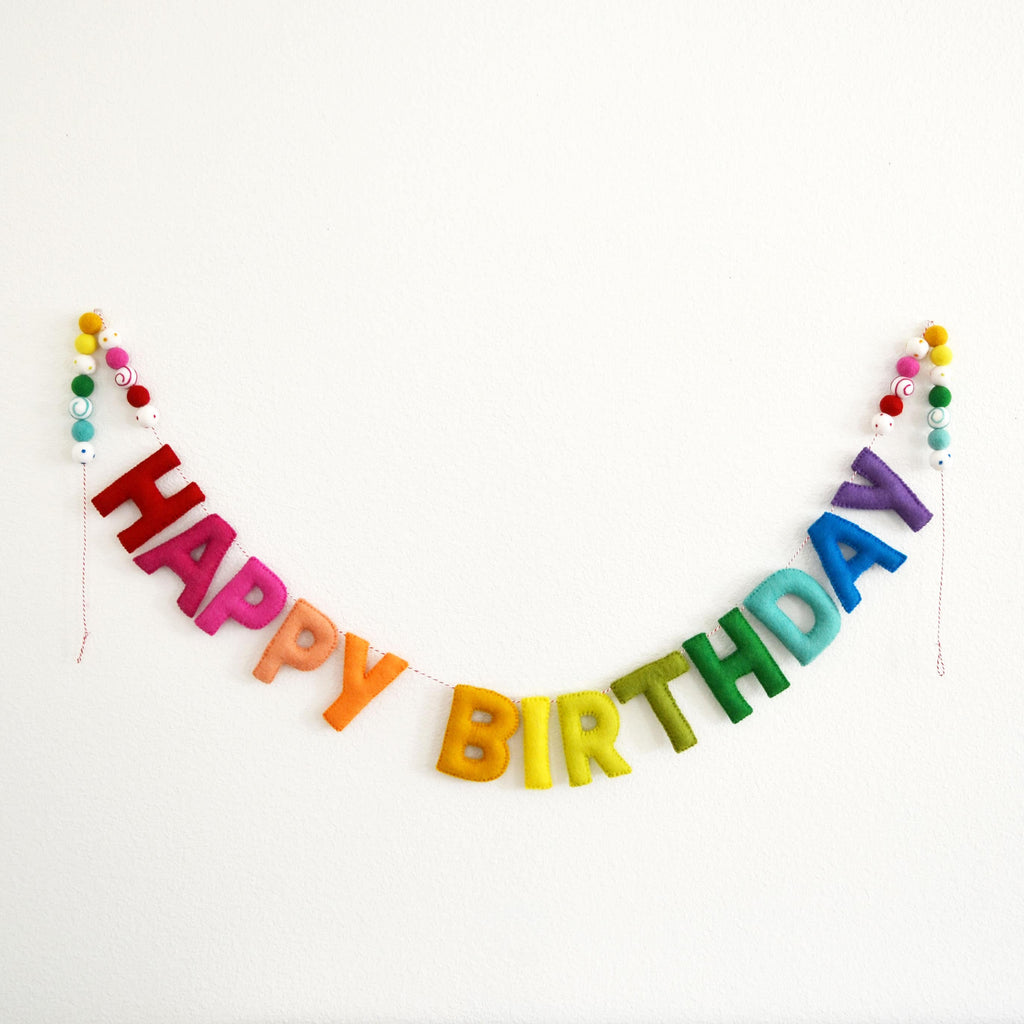 Rainbow Felt Birthday Banner That Steals the Show