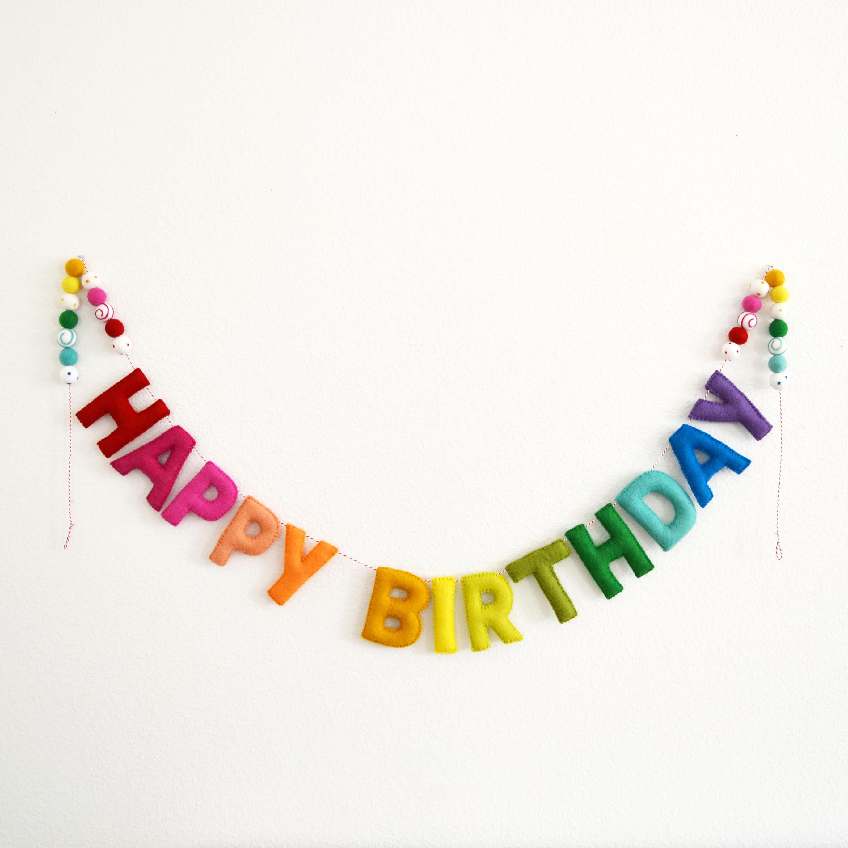 Rainbow Felt Birthday Banner That Steals the Show