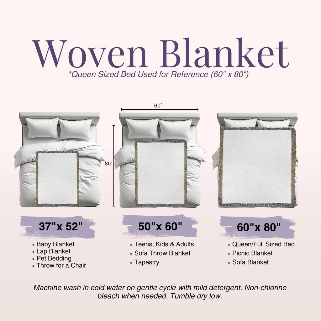Premium 100% Cotton Woven Family Blanket