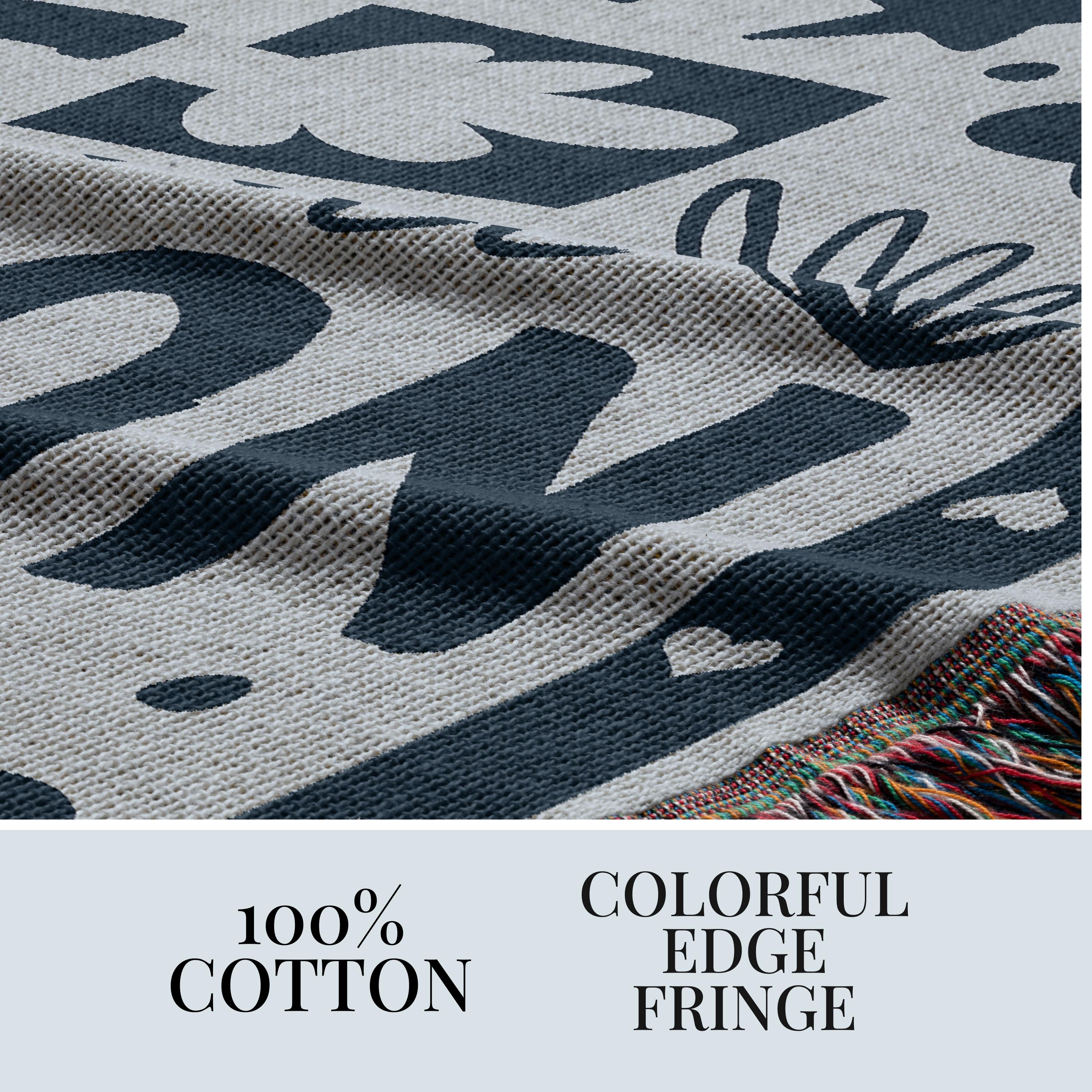 Premium 100% Cotton Woven Family Blanket