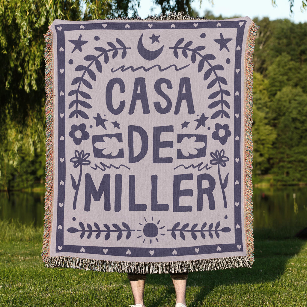 Premium 100% Cotton Woven Family Blanket