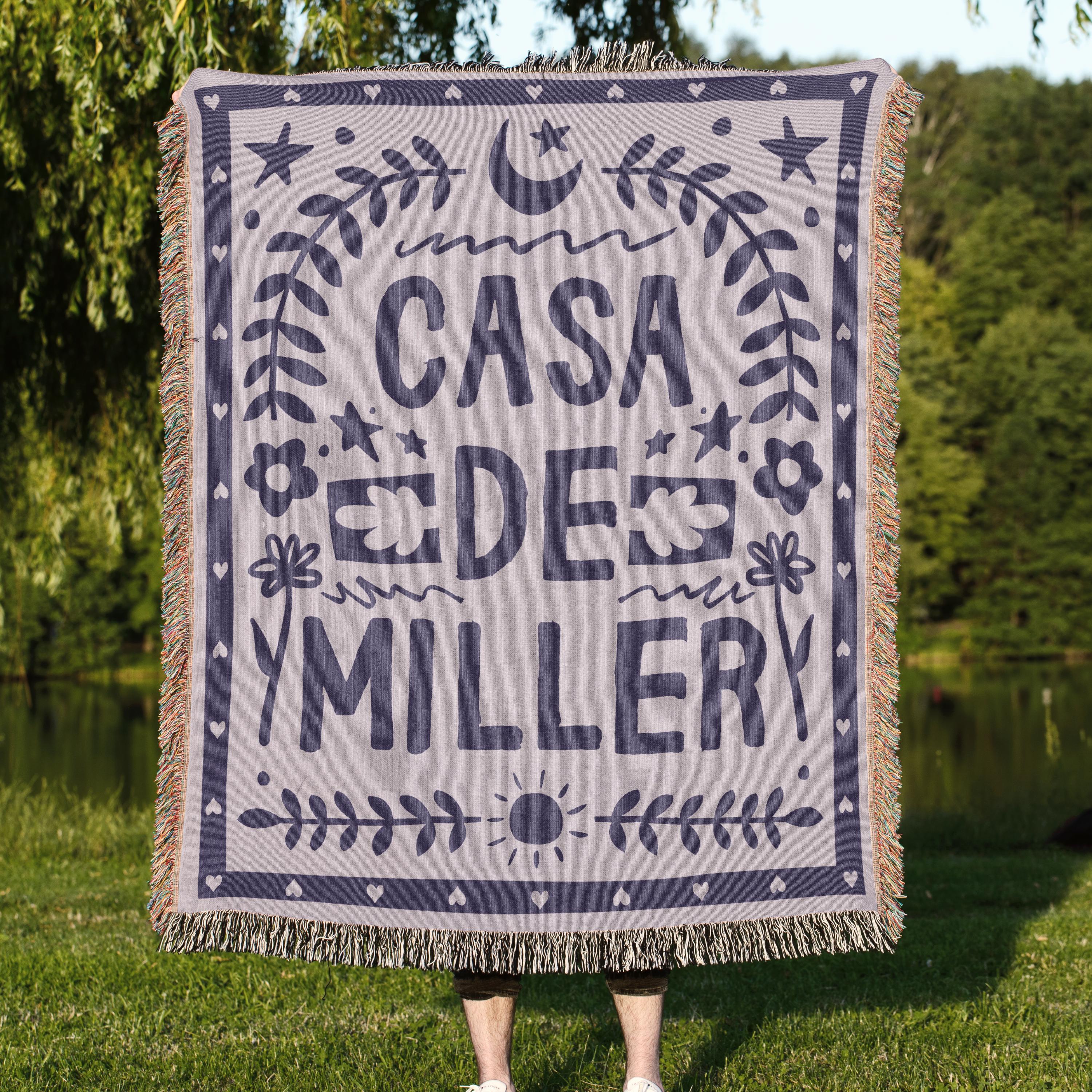 Premium 100% Cotton Woven Family Blanket