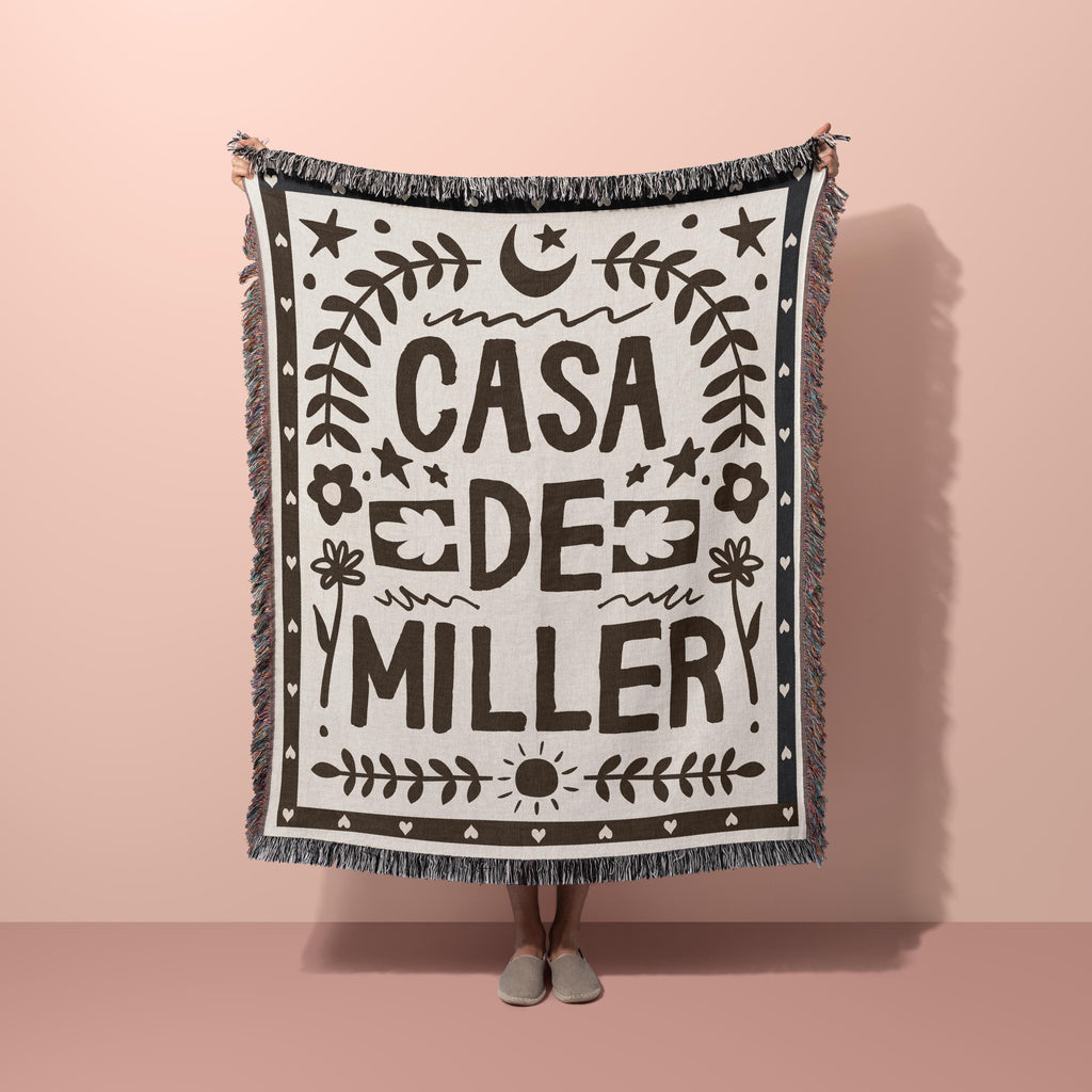 Premium 100% Cotton Woven Family Blanket