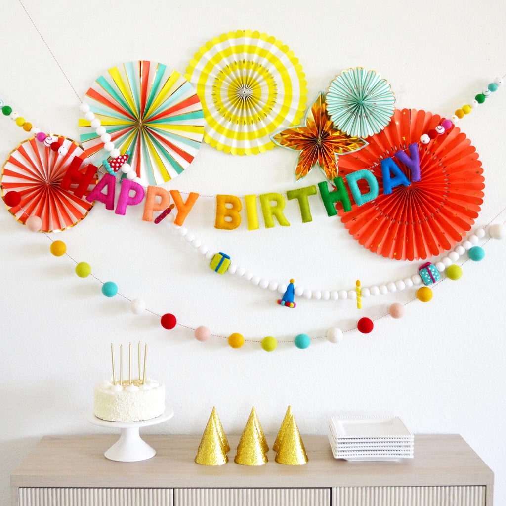 Rainbow Felt Birthday Banner That Steals the Show