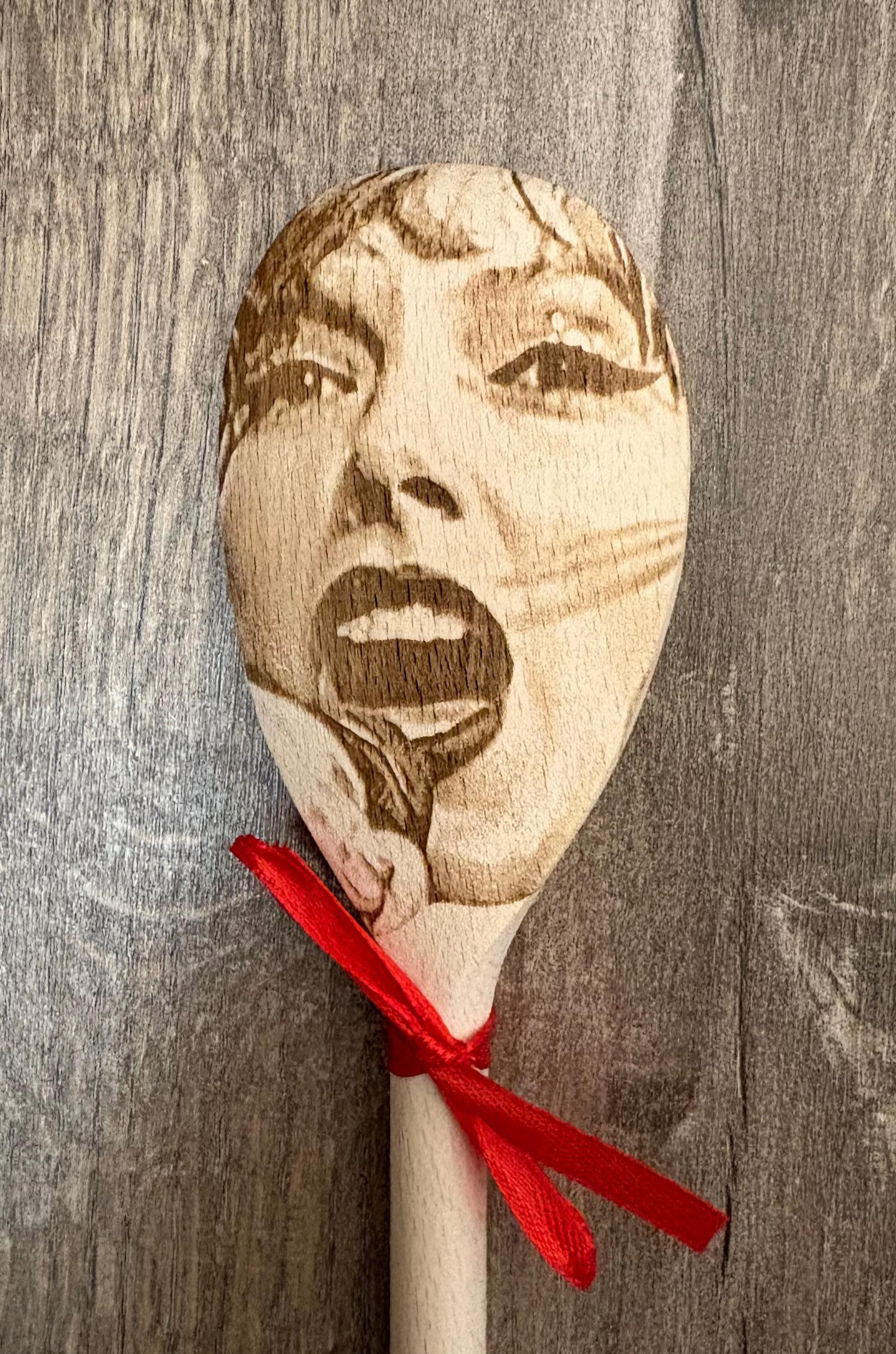 Personalized Custom Face Photo Wooden Spoon Gift
